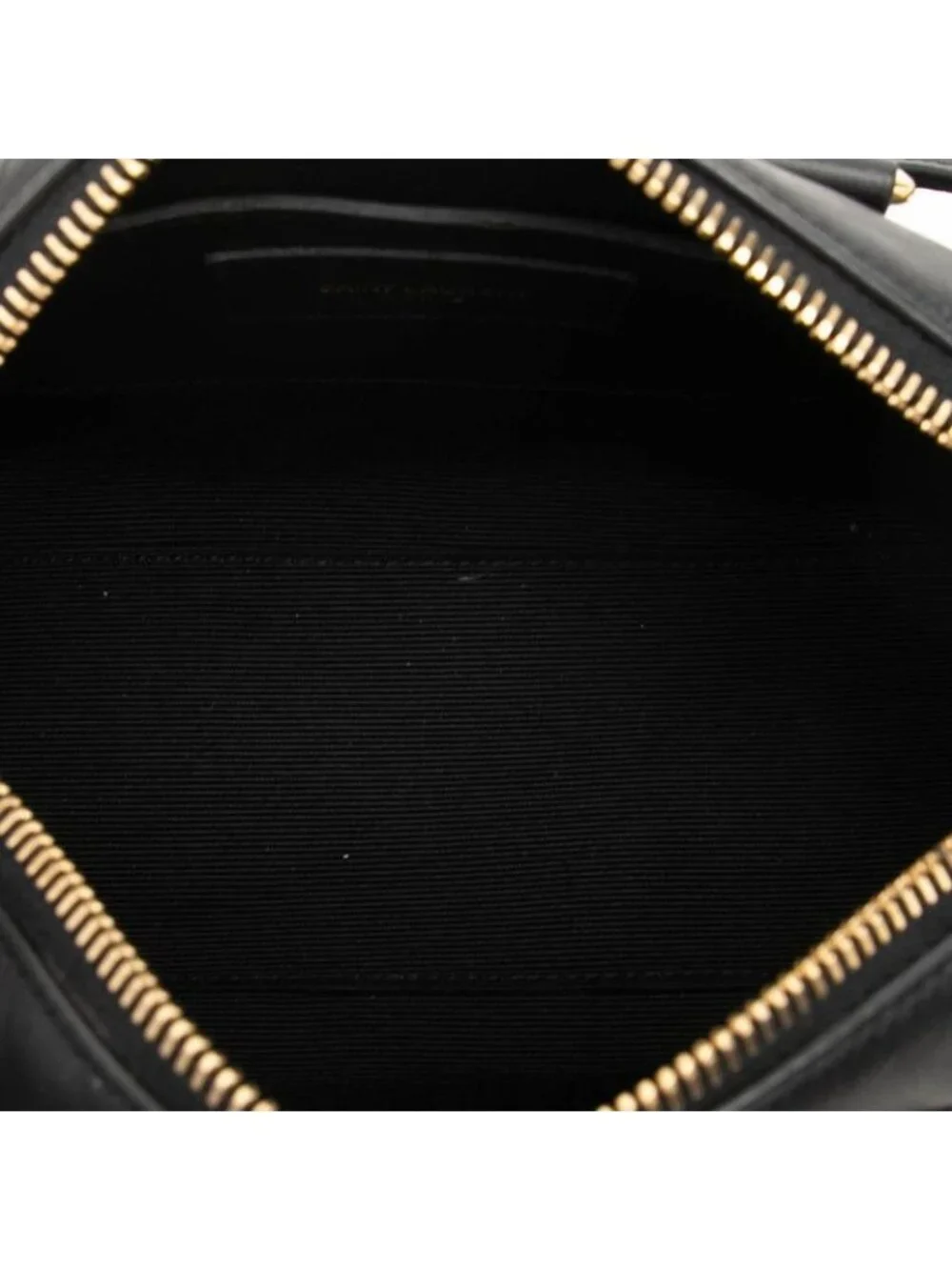 Saint Laurent Baby Duffle Mini Chain 2-Way Shoulder Bag Black Leather